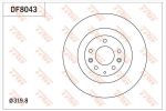 TRW DF8043 тормозной диск на MAZDA CX-7 (ER)