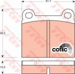 TRW GDB101 Колодки задние MB W123/126 (4206280)
