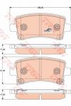 TRW GDB1784 Колодки задние OPEL Insignia 08- (1605366)