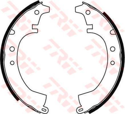 TRW GS8047 GS8047 Колодки бараб. TOYOTA COROLLA (_E7_) 82-87