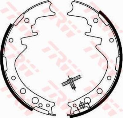 TRW GS8170 комплект тормозных колодок на TOYOTA HIACE I Wagon (LH1_, RH1_, LH3_, RH3_, LH2_, RH2_)