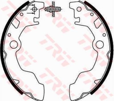 TRW GS8583 комплект тормозных колодок на SUBARU REX III