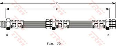 TRW PHB141 тормозной шланг на MAZDA 323 I (FA)