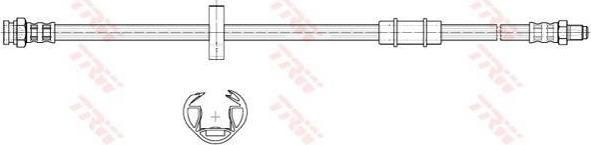 TRW PHB226 тормозной шланг на FIAT PANDA (141A_)