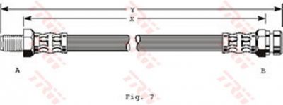 TRW PHB315 тормозной шланг на HYUNDAI PONY