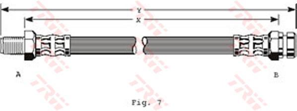 TRW PHB315 тормозной шланг на HYUNDAI PONY