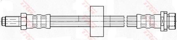TRW PHB414 Шланг тормозной задний FORD Mondeo III 00-07 /L=310mm (1444731)