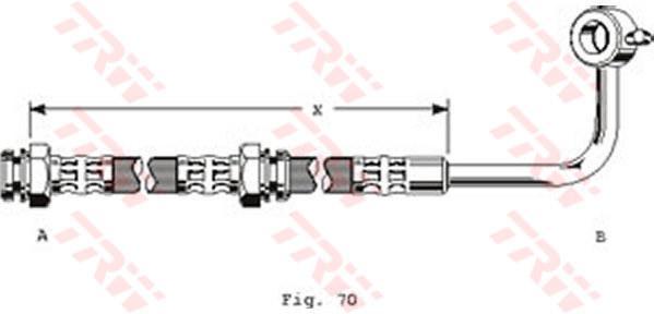 TRW PHD121 тормозной шланг на MAZDA 323 III Station Wagon (BW)