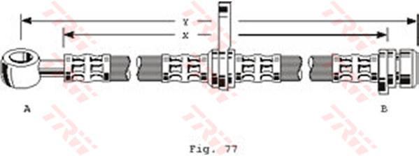 TRW PHD254 тормозной шланг на HONDA CONCERTO (HW, MA)