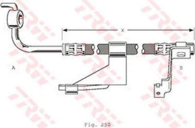TRW PHD363 тормозной шланг на FORD ESCORT VII (GAL, AAL, ABL)
