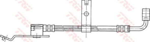 TRW PHD402 тормозной шланг на JEEP GRAND CHEROKEE I (ZJ)