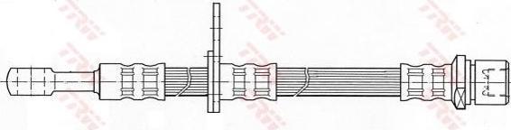 TRW PHD437 Шланг тормозной SUBARU IMPREZA 08-/LEGACY 98- передний лев.