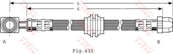 TRW PHD479 тормозной шланг на MINI MINI (R50, R53)