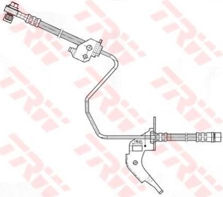 TRW PHD566 тормозной шланг на OPEL ASTRA H (L48)