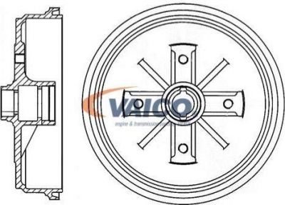 VAICO V10-60007 тормозной барабан на VW KAEFER кабрио (15)