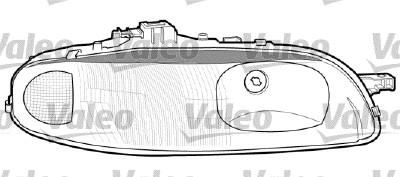 Valeo 086222 основная фара на FIAT MAREA Weekend (185)