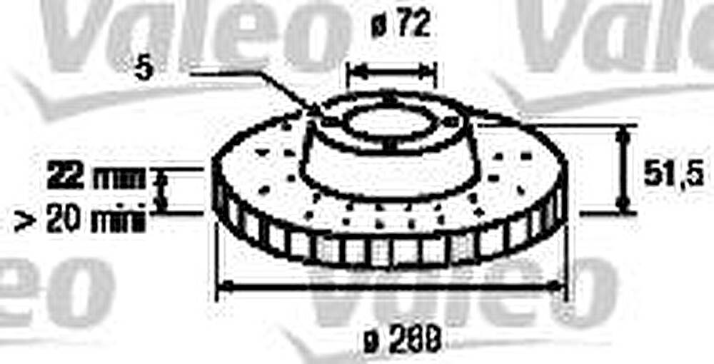 Valeo 186103 тормозной диск на ALFA ROMEO 75 (162B)