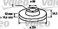 Valeo 186223 тормозной диск на RENAULT 25 (B29_)