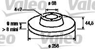 Valeo 186564 тормозной диск на NISSAN PRIMERA (P10)