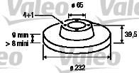 Valeo 186729 тормозной диск на VW POLO CLASSIC (6KV2)