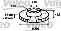 Valeo 186743 тормозной диск на CHEVROLET NUBIRA седан