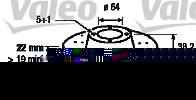 Valeo 186814 тормозной диск на MG MG ZT- T