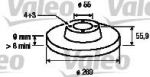 Valeo 186847 тормозной диск на TOYOTA YARIS (SCP1_, NLP1_, NCP1_)