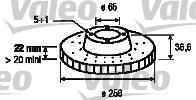 Valeo 197088 тормозной диск на VW GOLF IV (1J1)
