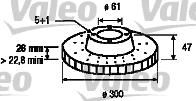 Valeo 197221 тормозной диск на RENAULT LAGUNA II (BG0/1_)