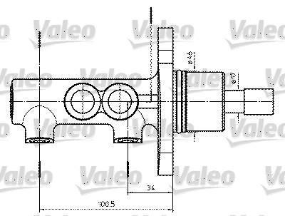 Valeo 402302 главный тормозной цилиндр на AUDI A6 Avant (4B5, C5)