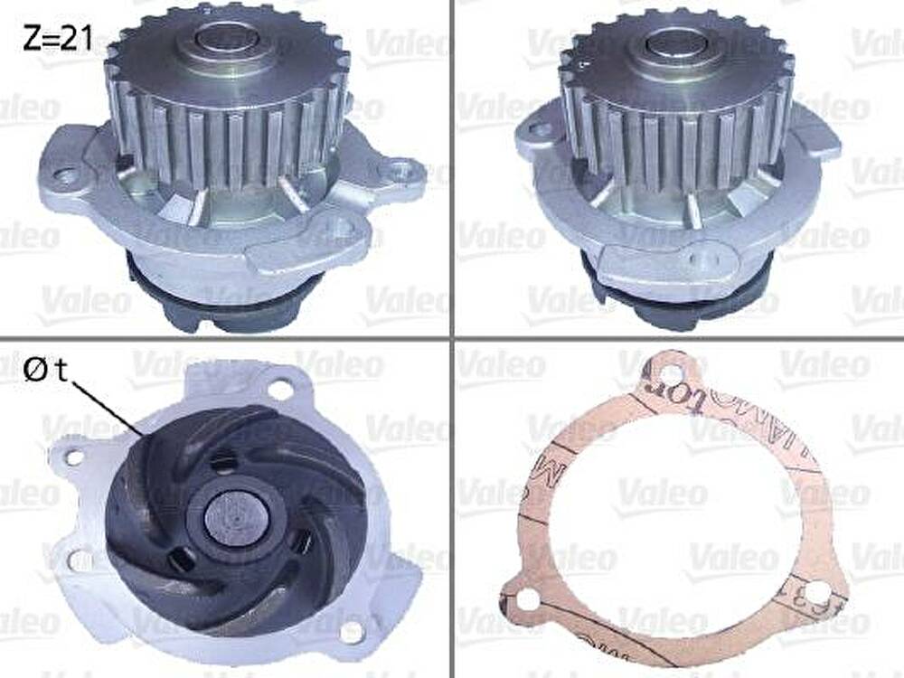 Valeo 506151 водяной насос на LADA SAMARA (2108, 2109, 2115)