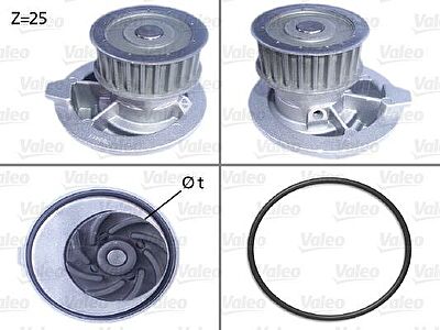 Valeo 506309 водяной насос на OPEL ASTRA F (56_, 57_)