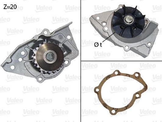 Valeo 506574 водяной насос на PEUGEOT PARTNER фургон (5)