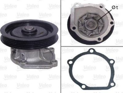 Valeo 506610 водяной насос на TOYOTA COROLLA (_E9_)