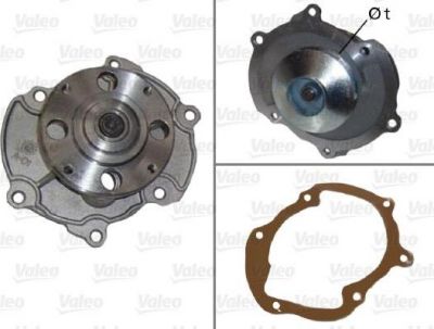 Valeo 506866 водяной насос на OPEL VECTRA C