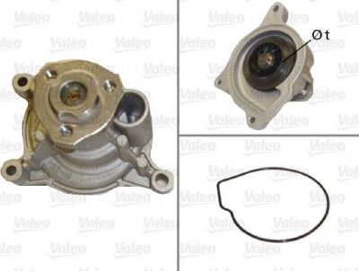Valeo 506950 водяной насос на SKODA RAPID (NH3)
