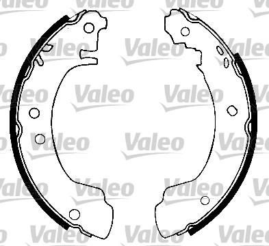 Valeo 553688 комплект тормозных колодок на NISSAN PRIMERA (P10)