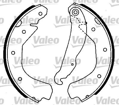 Valeo 554623 комплект тормозных колодок на OPEL VECTRA A (86_, 87_)