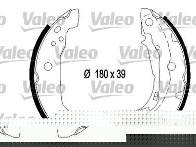 Valeo 554756 комплект тормозных колодок на MERCEDES-BENZ A-CLASS (W168)