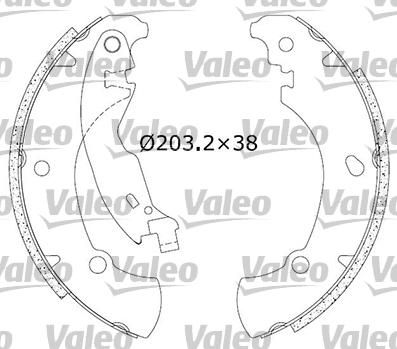 Valeo 562649 комплект тормозных колодок на FIAT MAREA (185)