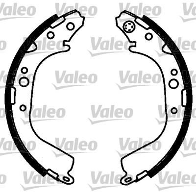 Valeo 562723 комплект тормозных колодок на TOYOTA LAND CRUISER (_J6_)