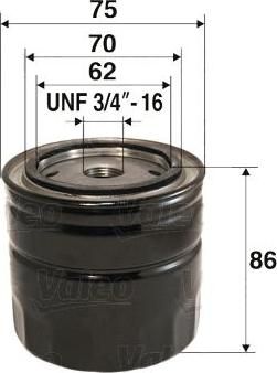 Valeo 586039 масляный фильтр на FORD FOCUS II (DA_)