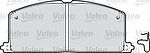 Valeo 598266 комплект тормозных колодок, дисковый тормоз на TOYOTA COROLLA Liftback (_E8_)
