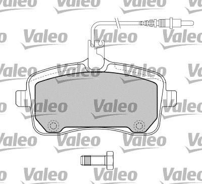 Valeo 598662 комплект тормозных колодок, дисковый тормоз на PEUGEOT 407 SW (6E_)