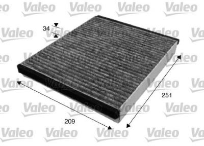 Valeo 715628 фильтр, воздух во внутренном пространстве на VOLVO V50 (MW)