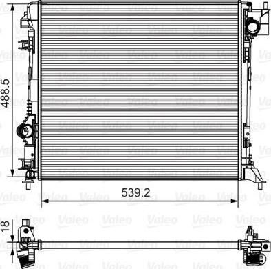 Valeo 735625 радиатор, охлаждение двигателя на NISSAN QASHQAI (J11, J11_)