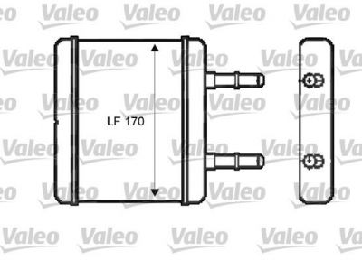 Valeo 812396 теплообменник, отопление салона на HYUNDAI ATOS (MX)
