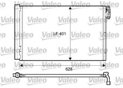 Valeo 814011 конденсатор, кондиционер на 3 (E90)