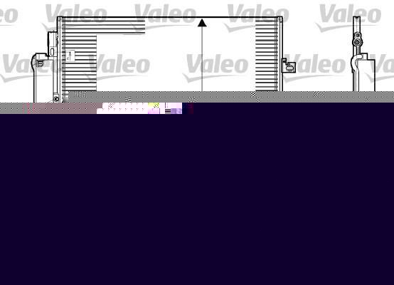 VALEO Радиатор кондиционера (конденсор) (814061)