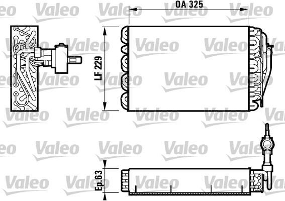 Valeo 817086 испаритель, кондиционер на MERCEDES-BENZ C-CLASS (W202)